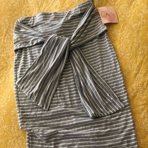 Striped Pencil Skirt